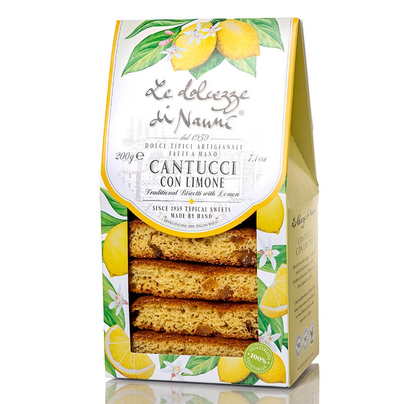 Cantucci con limone fatti a mano in Italia con amore
