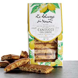 Cantucci con limone fatti a mano in Italia con amore
