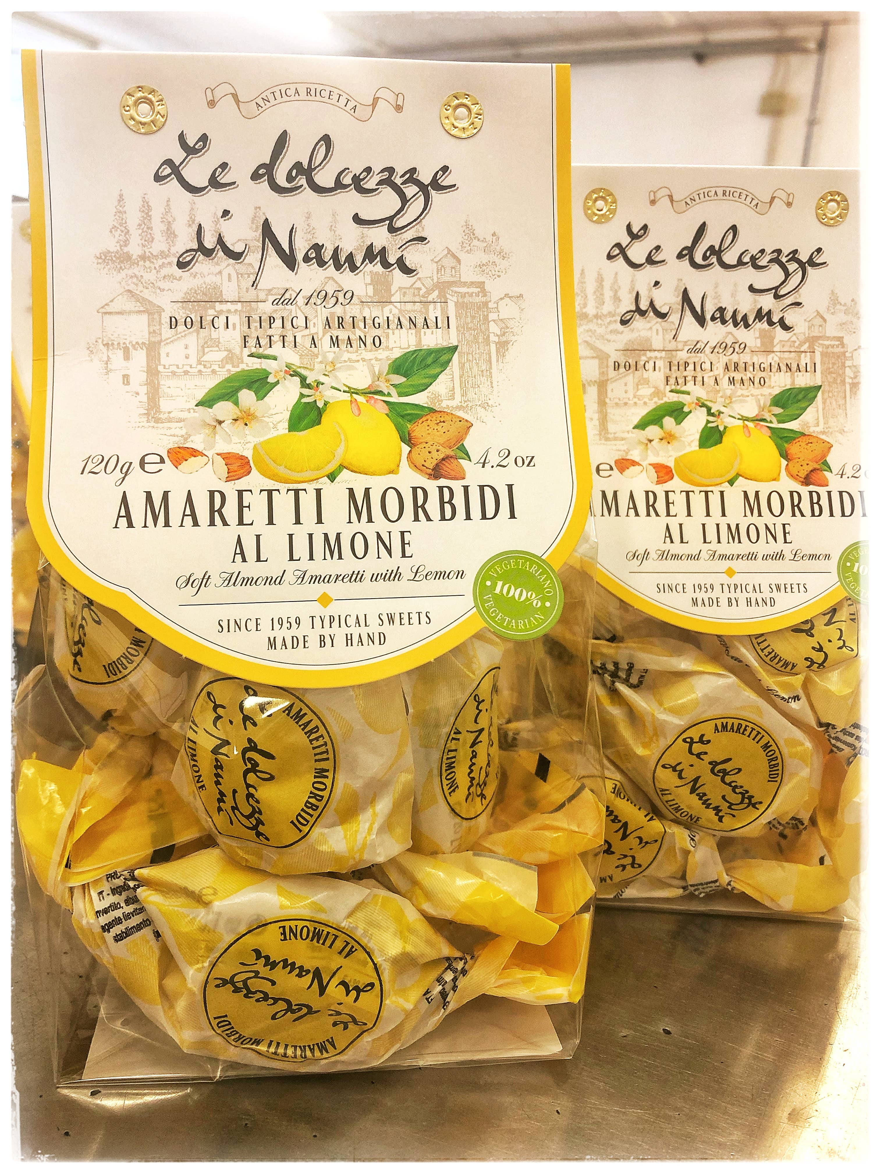 Amaretti Morbidi limone fatto in Italia con Amore