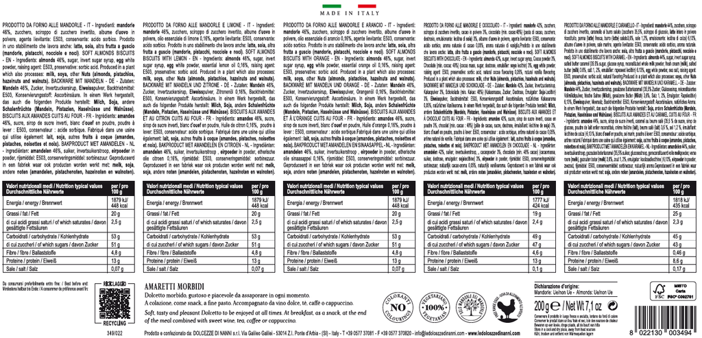 Dolcetti misti morbidi ,box  regalo, Primavera, Italia